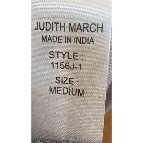 Judith March Gray Open Front Bird Floral Kimono Shawl Robe Size M Boho Artsy - Picture 4 of 7